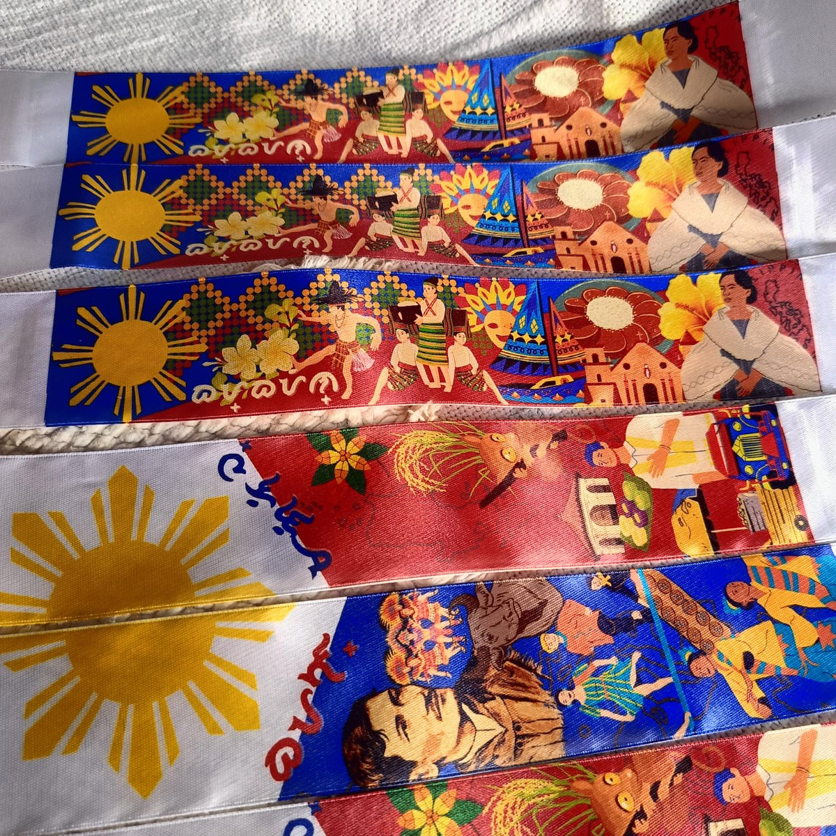Custom Baybayin Filipino Buwan ng Wika Sash - Personalized Award Sash (2 Yards)