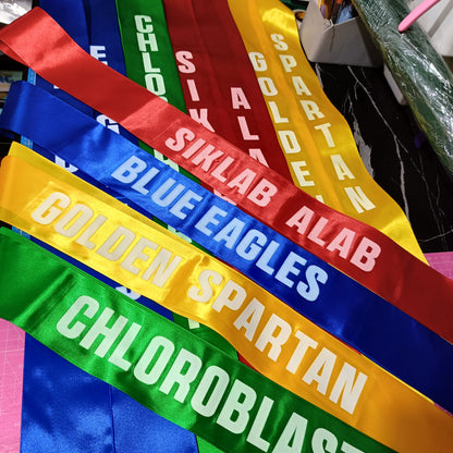 2-yard Custom Wrap Around Sash Shoulder Sash Stole for Pageants and Event Awarding